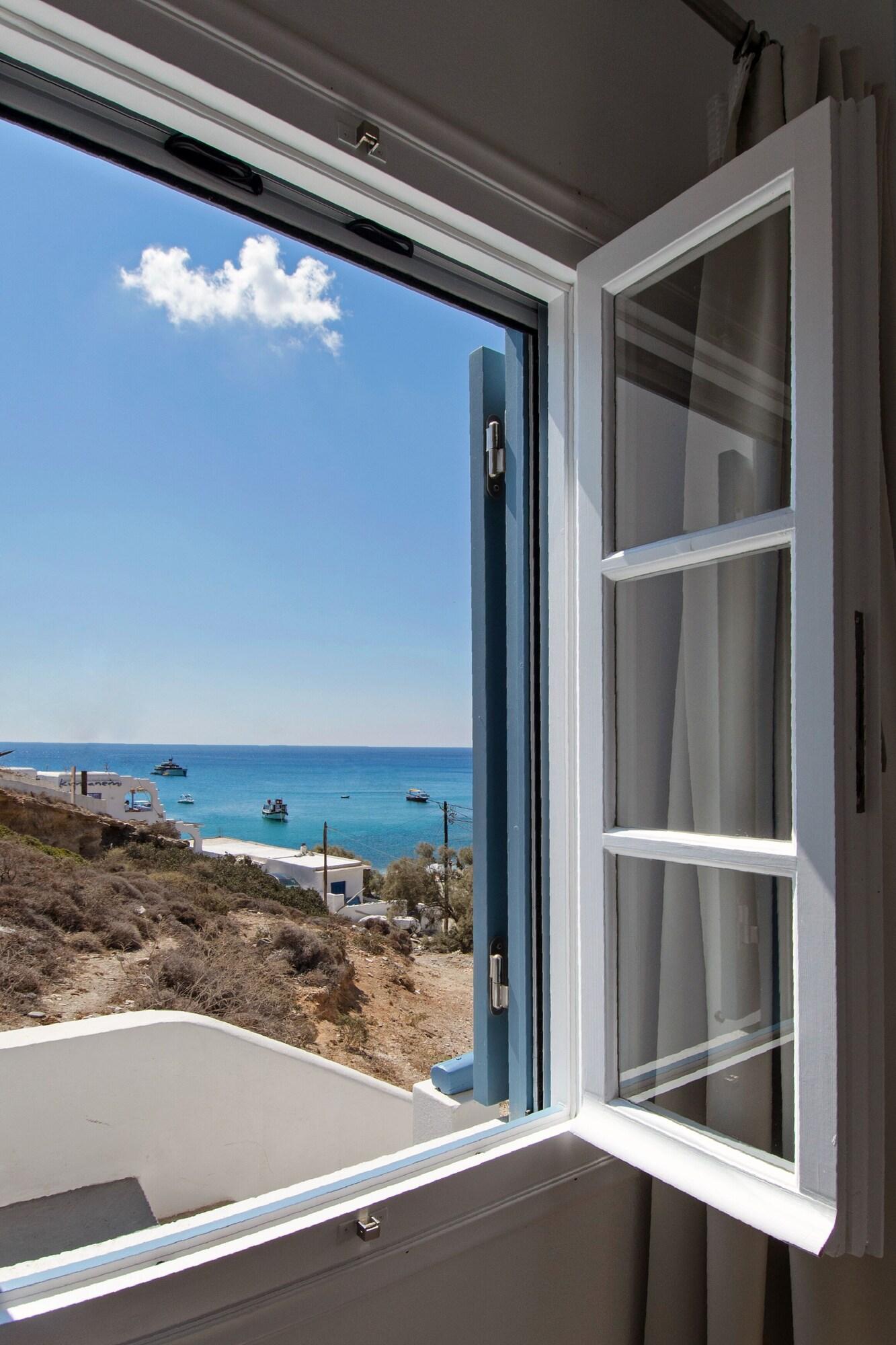 Perigiali Rooms Agali Bagian luar foto